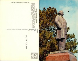 Missouri Hannibal Riverview Park Mark Twain Bronze Statue Vintage Postcard - £7.51 GBP