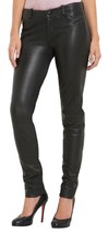 Leather Pants Leggings Size Waist High Black Women Wet S L Womens 14 6  ... - $93.06