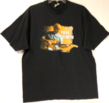 Paul Simon 2001 Vintage Rock Roll Solo Pop Music Black Tour Concert T-Shirt XL - £24.71 GBP