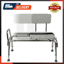 Tub Transfer Bench And Shower Chair With Non Slip Aluminum Body FSA Eligible - £86.70 GBP