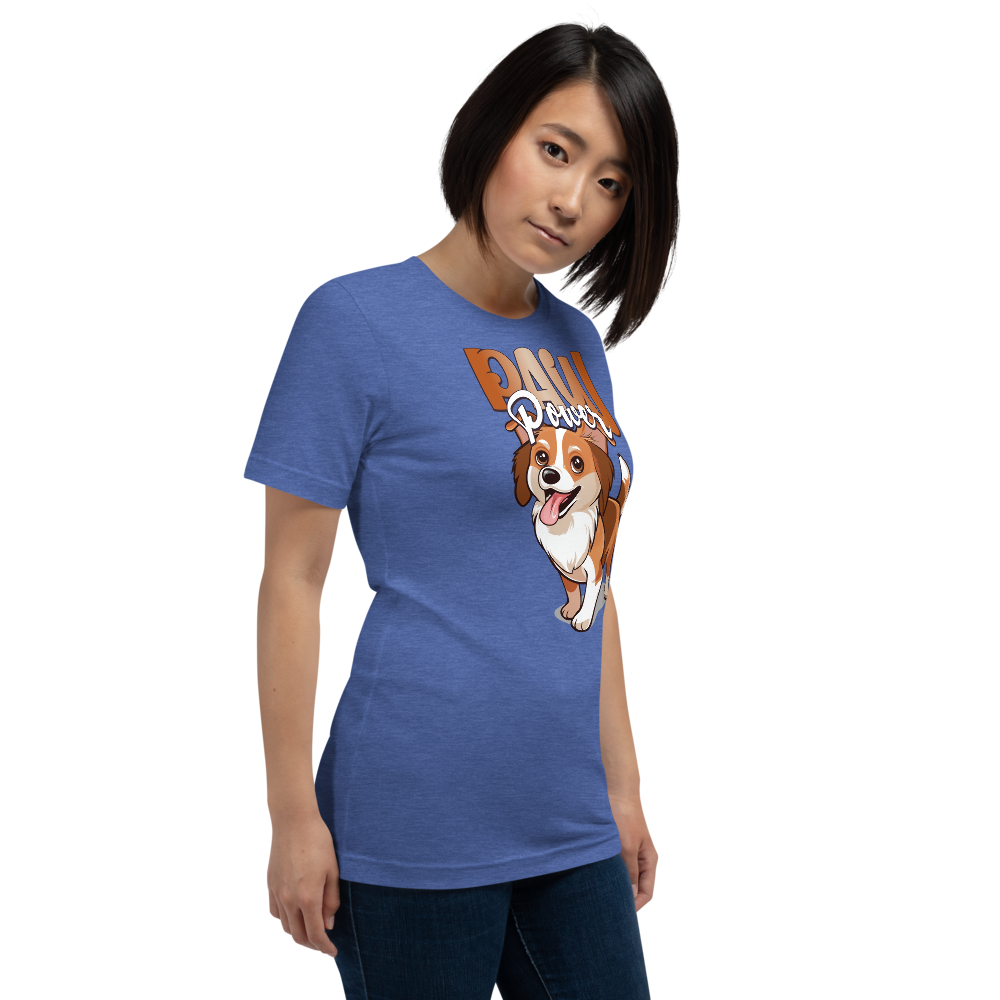 Unisex T-Shirt – Paw Power Heather True Royal Item image 10