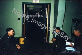 1950s Soldiers Await Leave in Squad Room Fort Eustis Red-Border Kodachrome Slide - £2.67 GBP