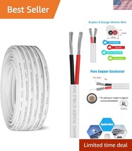 Premium 8 Gauge Marine Wire - 30ft Oxygen-Free Copper for Extreme Enviro... - $80.99