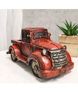 Rustic Classic Old Fashioned Country Farmhouse Red Pickup Work Truck Fig... - €23,19 EUR