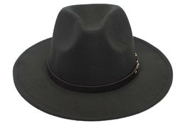 Black Fedora Wide Brim Panama Cowboy Hat UNISEX - £32.75 GBP