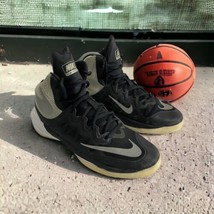 Nike Prime Hype DF ll Basketball Shoes Size 7Y Black White 807613-001 - $23.29