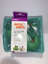 Antsy Pants – Felt Apples Play Food 3 Pieces – 2 Whole &amp; 1 Half - £8.50 GBP