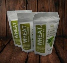 3x Organic Wheat Grass Powder Gluten Free 8oz Each EXP 1/2025 Fiber Potassium  - $29.39