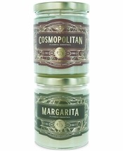 Rewind Candles The Cocktail Collection Cosmopolitan &amp; Margarita Soy Candle Gift - £12.51 GBP