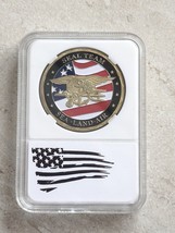 US Navy Seal Team Sea Land Air Military Challenge Coin With Beautiful Case - £11.59 GBP