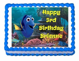 Finding Dory Party Edible Cake topper frosting decoration - personalized free! - £8.02 GBP