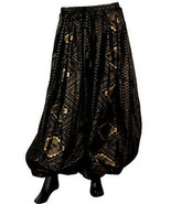  Beautiful GOLD Assuit Print Tribal Bellydance Bohemian ATS Gypsy Pantal... - $95.72 CAD