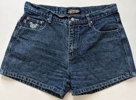 Crest Collection womens Shorts Size Juniors 15/16  Jean Denim Darkwash Acid - £7.56 GBP