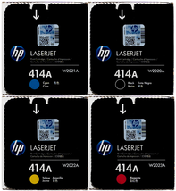 OEM HP Laserjet M479 M454  414A Set /4 Toners HP 414A W2020A W2021A W202... - £387.07 GBP