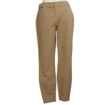 RALPH LAUREN Taupe Stretch Cotton Dobby Jodhpur Skinny Pants 16W - £43.44 GBP