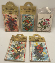 Vinatge made in West Germany gift tags new sealed lot of five packages C... - $18.23