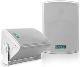 Pyle PDWR5T Dual Water/Weather Proof Outdoor Speaker System-White Univer... - £40.93 GBP