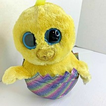 Ty Beanie Boos Plush Stuffed Animal Toy Megg Sparkle Chick in Egg 9 in Medium  - £6.99 GBP
