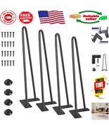 Elegant Black Hairpin Legs – 14 Inch Heavy Duty Furniture Legs for DIY P... - $921.56 MXN
