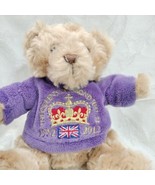 2012 Keel Toy Bear Queen Jubilee Plush Toy 1952-2012 Beige W/Purple Swea... - £14.77 GBP