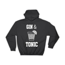 Gin Tonic Cocktail : Gift Hoodie Grayscale Poster Glass Ice Diy Party Decoration - £28.30 GBP