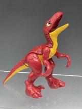 Fisher Price Imaginext Red Yellow Velociraptor Raptor Dinosaur Mattel 2011 - £15.56 GBP