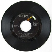 Elvis Presley 45 RPM Vinyl Record, My Baby Left Me &amp; I Want You, I Need You - £9.40 GBP