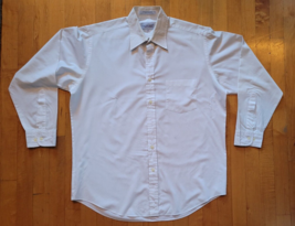Manhattan Men&#39;s All White Dress Shirt Size 16 32-33 - £11.60 GBP