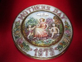 Capodimonte Mother&#39;s day 1973 plate 7 1/2&quot; limited edit 500 - £42.81 GBP