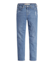 Levi Signature Girl's Heritage High Rise Ankle Straight Jeans Light Wash Sz 12 - $18.18