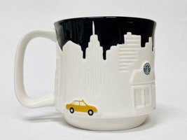 Starbucks New York Yellow Taxi Cab Skyline Relief Mug Limited City Icon 18Oz - £147.91 GBP