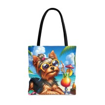 Tote Bag, Dog on Beach, Yorkshire Terrier, Tote bag, 3 Sizes Available, awd-1254 - £22.37 GBP+