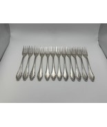 Set of 12 Vintage Wellner Germany Silverplate 6 1/4&quot; Pie / Cake Forks WLN4 - €103,49 EUR