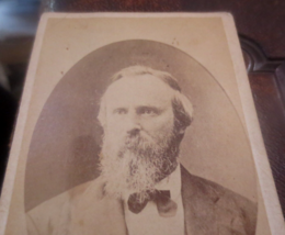 late 1800s CDV Cabinet Card Photo of President Rutherford B Hayes 2 3/8 x 4 - £37.24 GBP