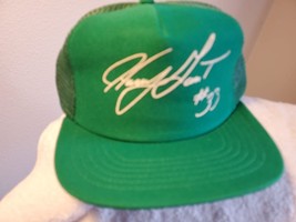 OLD VTG Harry Gant #33 Signature on Trucker&#39;s Green Mesh Ball cap - £15.72 GBP