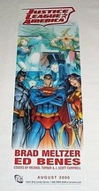 34x11 JLA poster:Batman,Wonder Woman,Superman,Supergirl,Hawkman:J Scott Campbell - £19.77 GBP