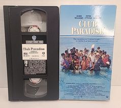 Club Paradise VHS Tape 1986 Robin Williams Peter O&#39;Toole Rick Moranis Wa... - £4.76 GBP