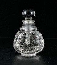Hand Carved Natural Rock Crystal Quartz 2000 Cts Carved Perfume Bottle For Decor - £360.25 GBP
