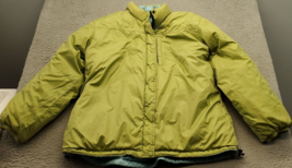 Lands&#39; End Puffer Jacket Womens XL Multi Reversible Down Fill Insulated Full Zip - £29.20 GBP