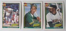 1991 Topps Traded Oakland Athletics A&#39;s Team Set of 3 Baseball Cards - £1.37 GBP