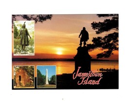 POSTCARD-JAMESTOWN ISLAND- The Settlement Of JAMESTOWN-FIRST Day Issue BK47 - £2.38 GBP