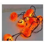 Halloween Pumpkin Blow Mold String Lights Set of 10  - £10.19 GBP