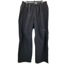 REI Rain Pants Mens Black E1 Elements Side Zips Nylon Pullover  XXL 30L - $32.43