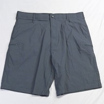 Wrangler 42 x 10&quot; Gray Flex Waistband Zip Pocket NW980 Outdoor Cargo Shorts - £18.38 GBP