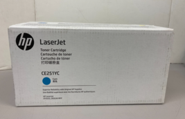 Genuine HP CE251YC Cyan Toner Print Cartridge for HP Laserjet CP3525/CM3530 - $19.95