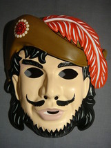Vintage Style Captain Hook Pirate Halloween Mask Pvc - £8.69 GBP