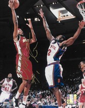 DerMarr Johnson Atlanta Hawks signed basketball 8x10 photo COA. - £48.11 GBP