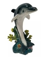French Blue Dolphin Seascape Figurine - £12.52 GBP