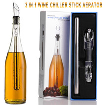 Wine Bottle Cooler Stick Stainless Steel Wine Chilling Rod Leakproof Wine Chille - £11.00 GBP+