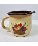 Vintage 1986 Gravy Boat Enamel Enamelware Pitcher 4x4 Inch FTD - $14.74